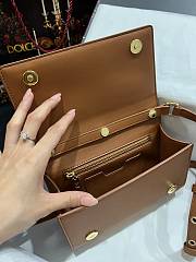 Dolce & Gabbana DG Small Leather Crossbody Bag Brown Size 21 x 14 x 5 cm - 3