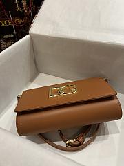 Dolce & Gabbana DG Small Leather Crossbody Bag Brown Size 21 x 14 x 5 cm - 2