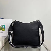 Prada Leather Hobo Bag Black Size 30 x 28 x 12 cm - 4