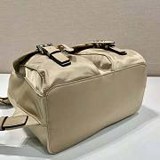 Prada Small Re-Nylon Backpack Beige Bag Size 28 x 12 x 23.5 cm - 5