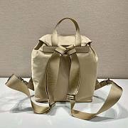 Prada Small Re-Nylon Backpack Beige Bag Size 28 x 12 x 23.5 cm - 3