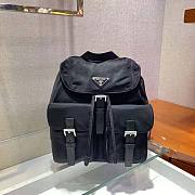 Prada Small Re-Nylon Backpack Black Bag Size 28 x 12 x 23.5 cm - 1