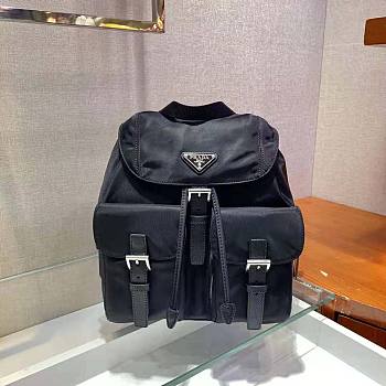 Prada Small Re-Nylon Backpack Black Bag Size 28 x 12 x 23.5 cm