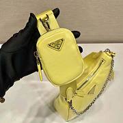 Prada Padded Nappa-Leather Re-Edition 2005 Shoulder Bag Yellow Size 18 x 6.5 x 22 cm - 6