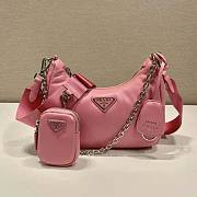 Prada Padded Nappa-Leather Re-Edition 2005 Shoulder Bag Pink Size 18 x 6.5 x 22 cm - 1