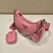 Prada Padded Nappa-Leather Re-Edition 2005 Shoulder Bag Pink Size 18 x 6.5 x 22 cm - 4