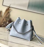 Louis Vuitton LV M21582 Bella Bucket Bag Blue Size 19 x 22 x 14 cm - 1