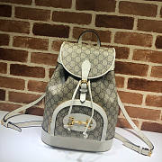 Gucci 1955 Horsebit Backpack White Size 27 x 35 x 16.5 cm - 1