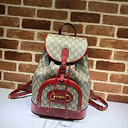 Gucci 1955 Horsebit Backpack Red Size 27 x 35 x 16.5 cm - 1