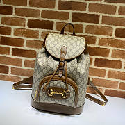 Gucci 1955 Horsebit Backpack Brown Size 27 x 35 x 16.5 cm - 1