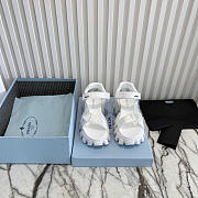 Prada Sporty Woven Nylon Tape Sandals Black/White - 1