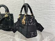 Dior Medium Lady D-Lite Bag Black Size 24 x 20 x 11 cm - 2