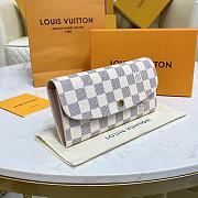 Louis Vuitton LV White Grid Pink Wallet Size 19 x 3 x 10 cm - 6