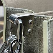 Louis Vuitton LV Mini Dauphine Handbag Silver Bag Size 20 x 15 x 9 cm - 3