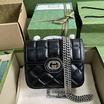 Gucci Deco Mini Shoulder Bag Black Size 18 x 14.5 x 8 cm