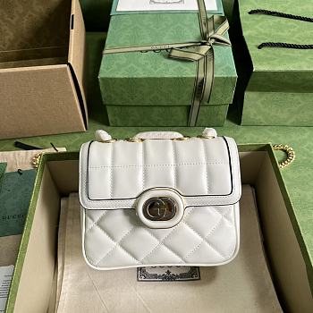 Gucci Deco Mini Shoulder Bag White Size 18 x 14.5 x 8 cm