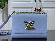 Louis Vuitton LV Twist PM Epi Leather M21721 Blue Size 19 x 15 x 9 cm - 1