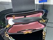Louis Vuitton LV Capucines BB Handbag M21641 Black Size 27 x 18 x 9 cm - 3