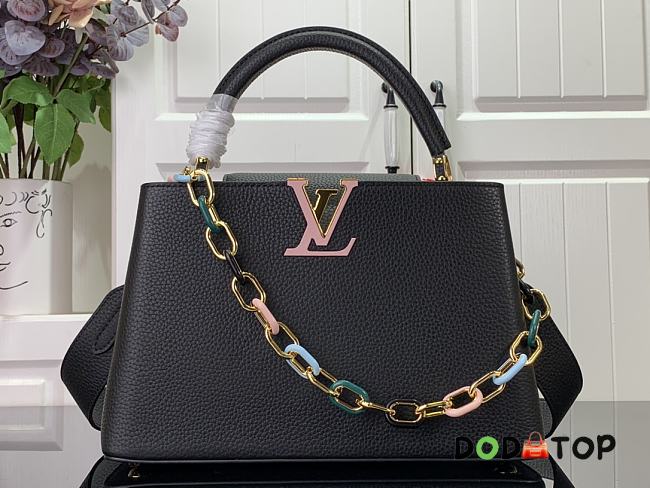 Louis Vuitton LV Capucines Medium Handbag M21652 Black Size 31.5 x 20 x 11 cm - 1