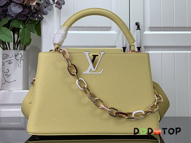 Louis Vuitton LV Capucines Medium Handbag M21652 Yellow Size 31.5 x 20 x 11 cm - 1