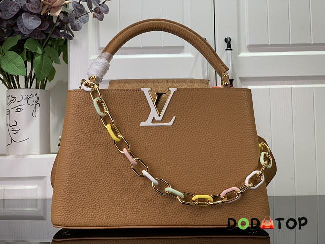 Louis Vuitton LV Capucines Medium Handbag M21652 Brown Size 31.5 x 20 x 11 cm - 1
