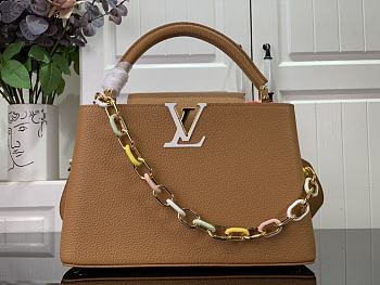 Louis Vuitton LV Capucines Medium Handbag M21652 Brown Size 31.5 x 20 x 11 cm