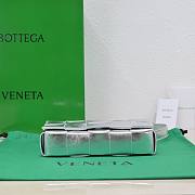 Bottega Veneta Cassette Crossbody Bag Silver Size 23 x 15 x 5.5 cm - 6