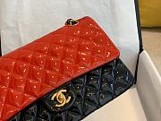 Chanel A01112 Flap Bag Black Red Size 25 cm - 3