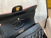Chanel A01112 Flap Bag Black Red Size 25 cm - 5