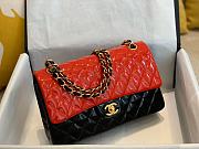 Chanel A01112 Flap Bag Black Red Size 25 cm - 6