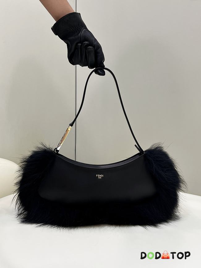 Fendi O’lock Swing Black Bag Size 32 x 6 x 12 cm - 1