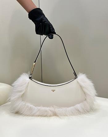 Fendi O’lock Swing White Bag Size 32 x 6 x 12 cm