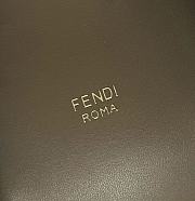 Fendi Pomodorino Brown FF Fabric Mini-Bag Size 24 × 9.5 × 14 cm - 2