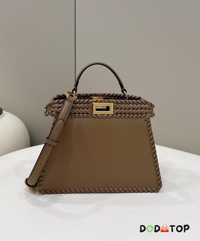 Fendi Medium Peekaboo Bag Brown Size 27 × 11 × 22 cm - 1