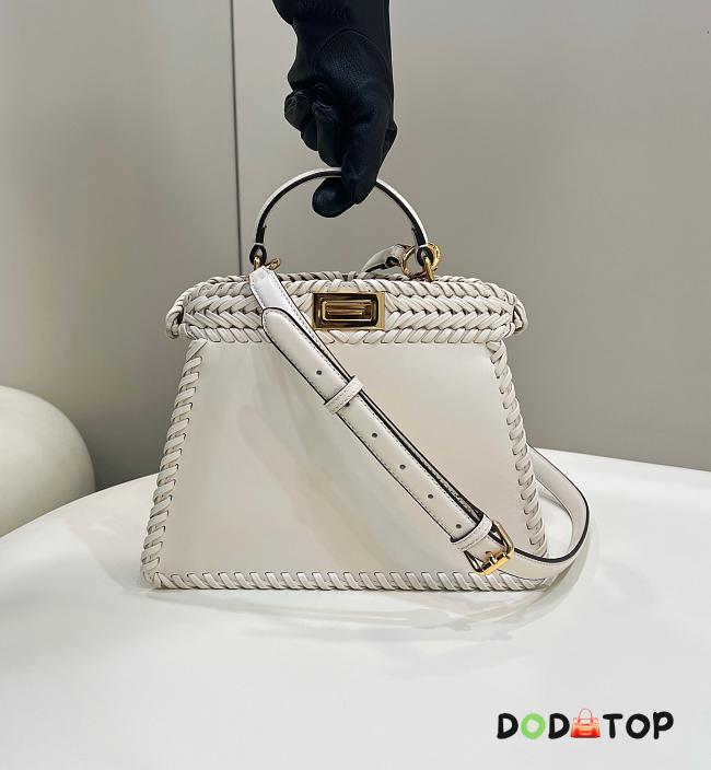 Fendi Medium Peekaboo Bag White Size 27 × 11 × 22 cm - 1