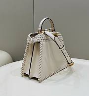 Fendi Medium Peekaboo Bag White Size 27 × 11 × 22 cm - 3