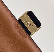 Fendi Easy 2 Baguette Brown Leather Bag Size 19 x 5 x 11 cm - 6