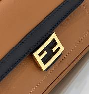 Fendi Easy 2 Baguette Brown Leather Bag Size 19 x 5 x 11 cm - 3