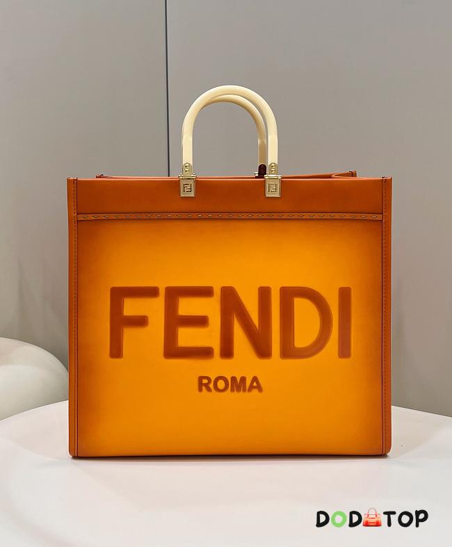 Fendi Sunshine Shopper Tote Orange Size 40 × 17 × 37 cm - 1