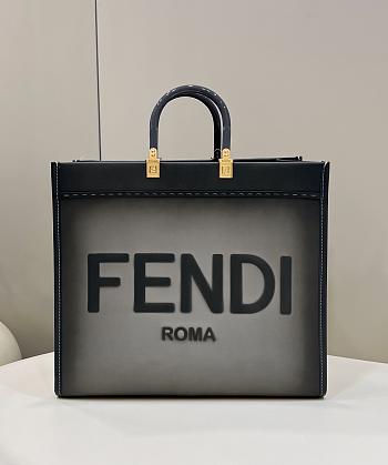 Fendi Sunshine Shopper Tote Black Size 40 × 17 × 37 cm