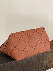 Loewe Large Woven Basket Bag Grained Calfskin In Brown Size 38 x 20 x 18 cm - 4