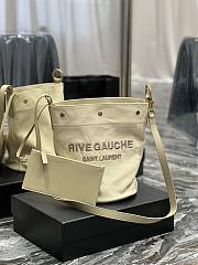 YSL Rive Gauche Bucket Bag Cream Size 20 x 30 x 28.5 cm - 5