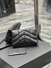 YSL Loulou Puffer Small Clutch Bag Black Size 18 × 12 × 5 cm - 3