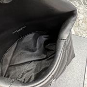 YSL Loulou Puffer Small Clutch Bag Black Silver Size 18 × 12 × 5 cm - 6