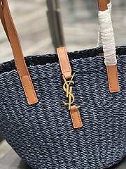 YSL Basket Straw Tote Bag Size 42 × 20 × 22 cm - 6