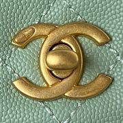 Chanel Coco Caviar Green Bag Size 23 cm - 6