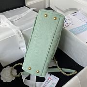 Chanel Coco Caviar Green Bag Size 23 cm - 5