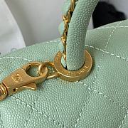 Chanel Coco Caviar Green Bag Size 23 cm - 3