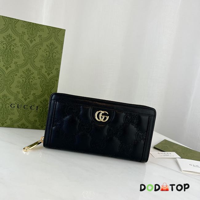 Gucci Long Zipper Wallet Black Size 19.5 x 11 x 3 cm - 1