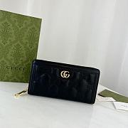 Gucci Long Zipper Wallet Black Size 19.5 x 11 x 3 cm - 1